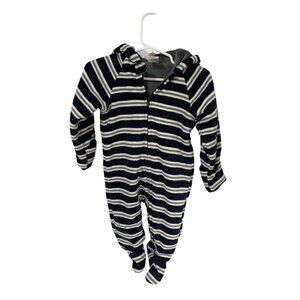 Garanimals Boys Infant Baby Size 6 9 Months Blue Gray White Bunting Coat Jacket